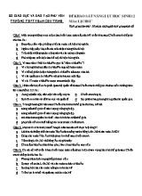 Đề khảo sát năng lực học sinh Lịch sử lớp 12 - Trường THPT Phan Chu Trinh